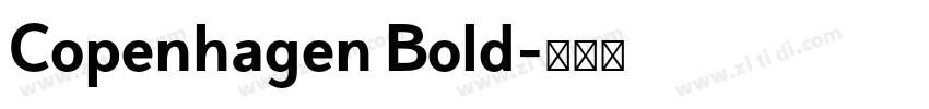 Copenhagen Bold字体转换